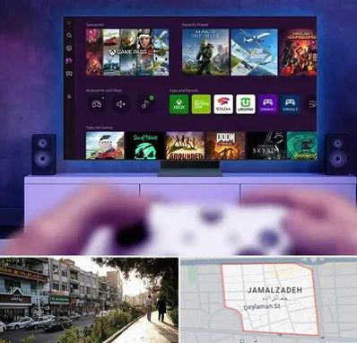 نصب بازی ایکس باکس Xbox در خیابان جمالزاده