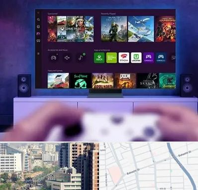 نصب بازی ایکس باکس Xbox در خیابان بهشتی