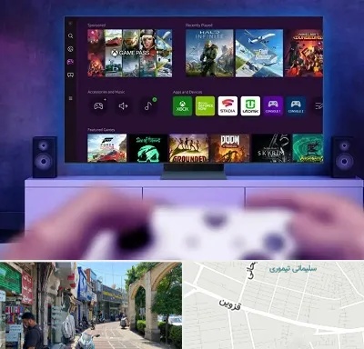 نصب بازی ایکس باکس Xbox در خیابان قزوین