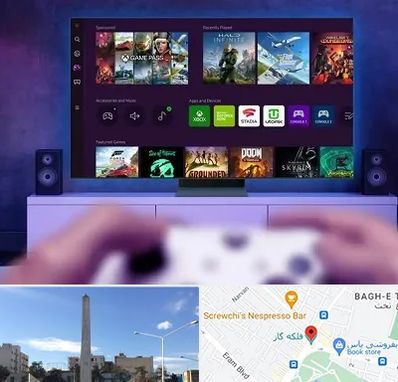 نصب بازی ایکس باکس Xbox در فلکه گاز شیراز