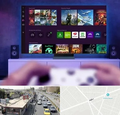نصب بازی ایکس باکس Xbox در خیابان دماوند