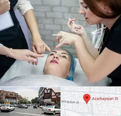 آموزشگاه آرایشگری در خیابان آذربایجان
