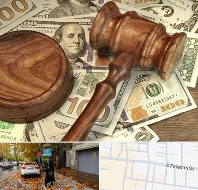 وکیل امور مالی در خیابان فلسطین