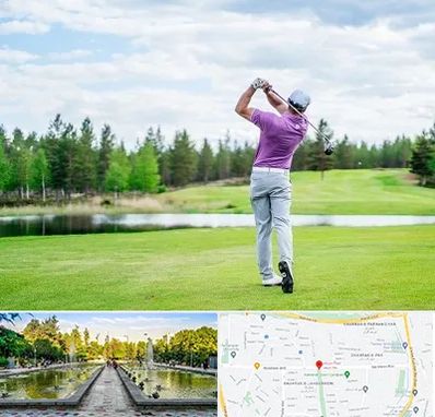 مربی گلف در سرسبز 