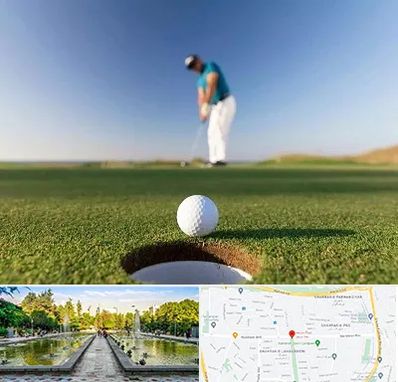 زمین گلف در سرسبز 