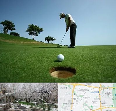 کلاس گلف در باغ فیض