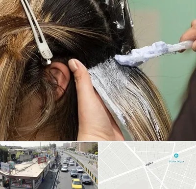 آموزشگاه رنگ و مش در خیابان دماوند