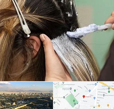 آموزشگاه رنگ و مش در هنگام