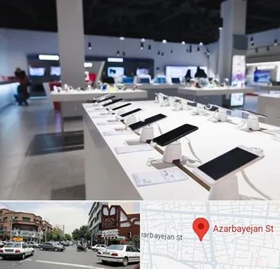 موبایل فروشی در خیابان آذربایجان