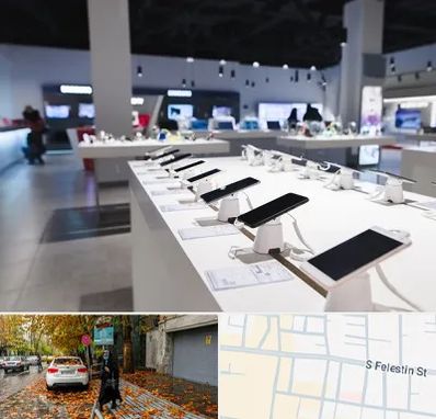 موبایل فروشی در خیابان فلسطین