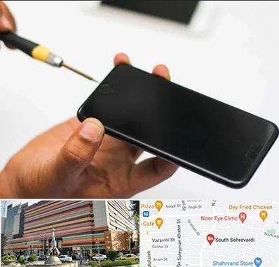 تعمیرات گوشی آیفون در سهروردی 