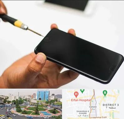 تعمیرات گوشی آیفون در ونک 