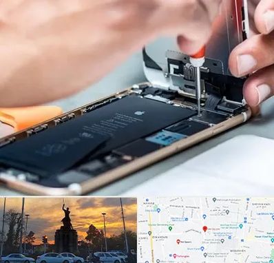 تعمیرکار موبایل در میدان حر 