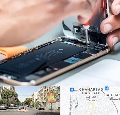 تعمیرکار موبایل در چهارصد دستگاه 