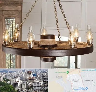 فروشگاه لوستر در ولنجک 