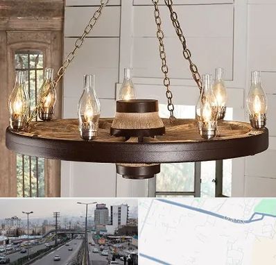 فروشگاه لوستر در بلوار ارتش