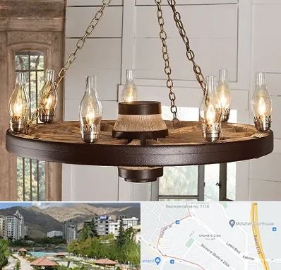 فروشگاه لوستر در شهر زیبا 