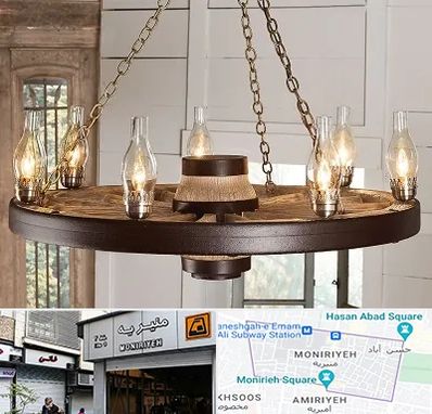 فروشگاه لوستر در منیریه 