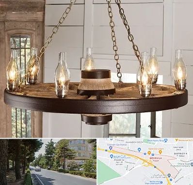 فروشگاه لوستر در مهرویلا کرج