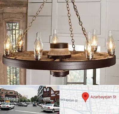 فروشگاه لوستر در خیابان آذربایجان