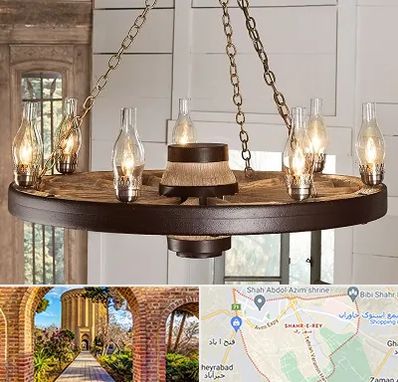 فروشگاه لوستر در شهر ری