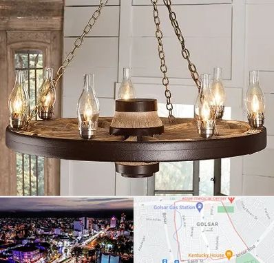 فروشگاه لوستر در گلسار رشت 