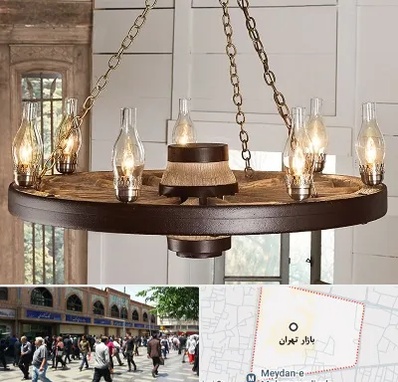 فروشگاه لوستر در بازار تهران