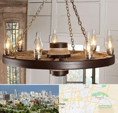 فروشگاه لوستر در شرق تهران 