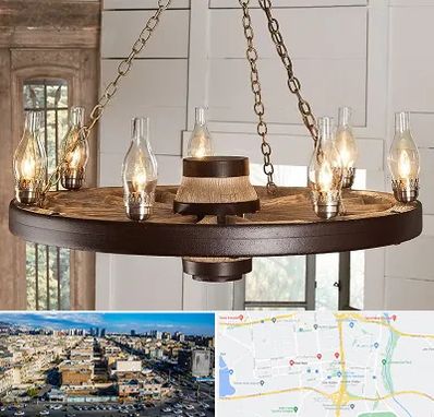 فروشگاه لوستر در شهرک راه آهن