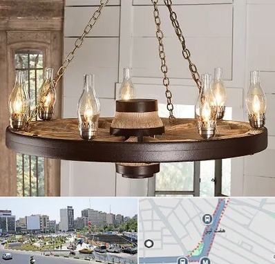 فروشگاه لوستر در هفت تیر