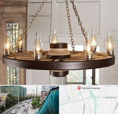 فروشگاه لوستر در بلوار فرحزادی