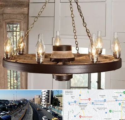 فروشگاه لوستر در پیروزی 