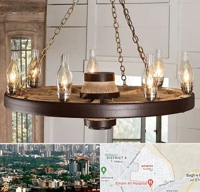 فروشگاه لوستر در عظیمیه کرج 