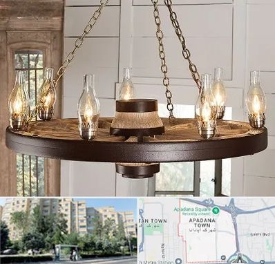 فروشگاه لوستر در آپادانا