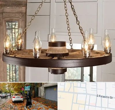 فروشگاه لوستر در خیابان فلسطین