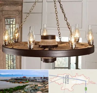 فروشگاه لوستر در بندر ترکمن