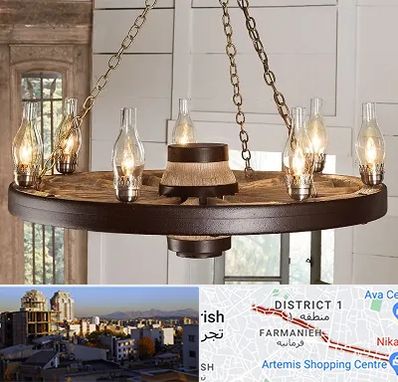 فروشگاه لوستر در فرمانیه 