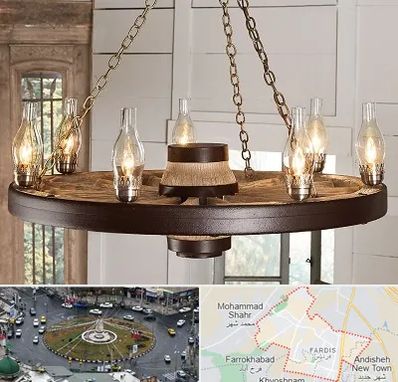 فروشگاه لوستر در فردیس کرج 