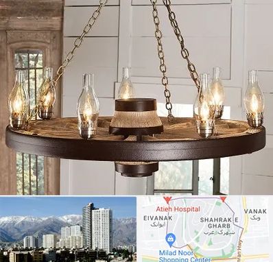 فروشگاه لوستر در شهرک غرب 