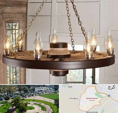 فروشگاه لوستر در مهرشهر کرج 