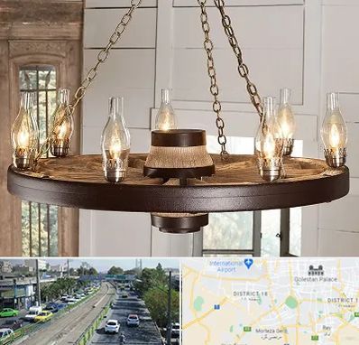 فروشگاه لوستر در جنوب تهران 