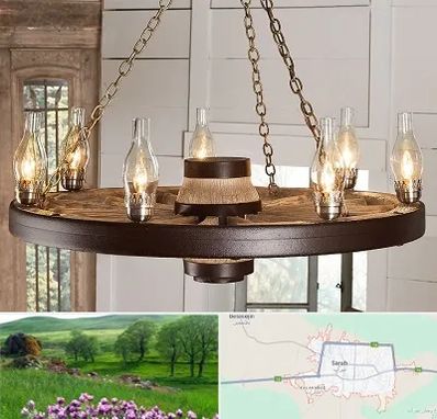 فروشگاه لوستر در سراب