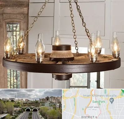 فروشگاه لوستر در یوسف آباد 