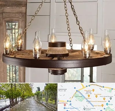 فروشگاه لوستر در خیابان ارم شیراز