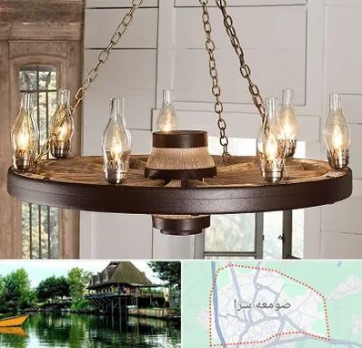 فروشگاه لوستر در صومعه سرا