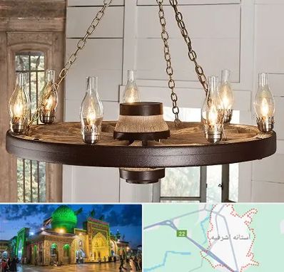 فروشگاه لوستر در آستانه اشرفیه