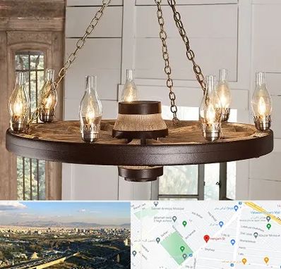 فروشگاه لوستر در هنگام 