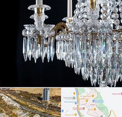 لوستر فروشی در خیابان نیایش شیراز