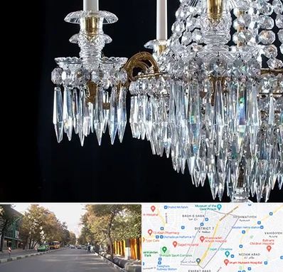 لوستر فروشی در شریعتی 