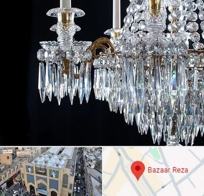 لوستر فروشی در بازار رضا مشهد